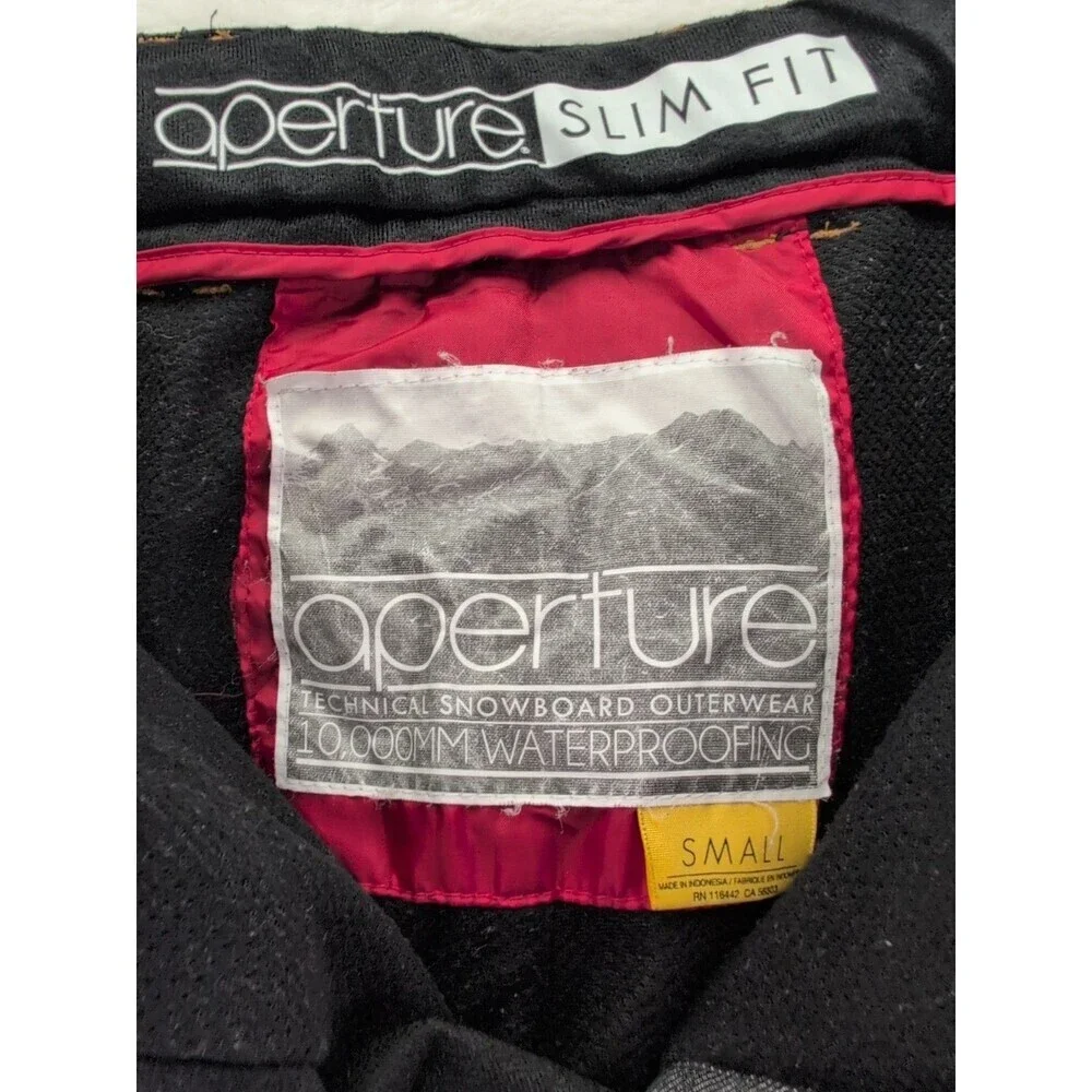 Aperture Slim Fit Denim Look Snowboard Pants 10,000 MM Waterproofing Men's Small